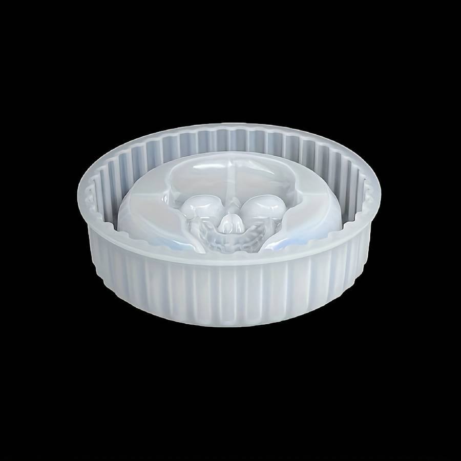 1pc DTOHO 1pc 3D Skull Head Silicone Mold 8.89 cm for Ashtray Jewelry Storage Epoxy Resin Plas