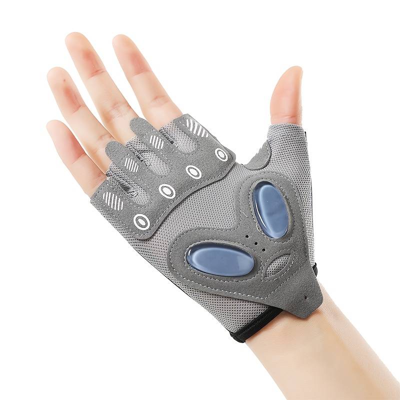 1 Pair Grey Size L Outdoor Sports Gloves