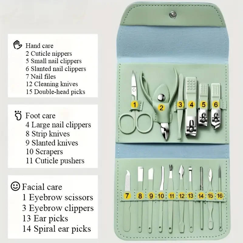 Nail Care Tools Nail Clipper Set Repair Tools for Both Men And Women Including Nail Scissors Eyebrow