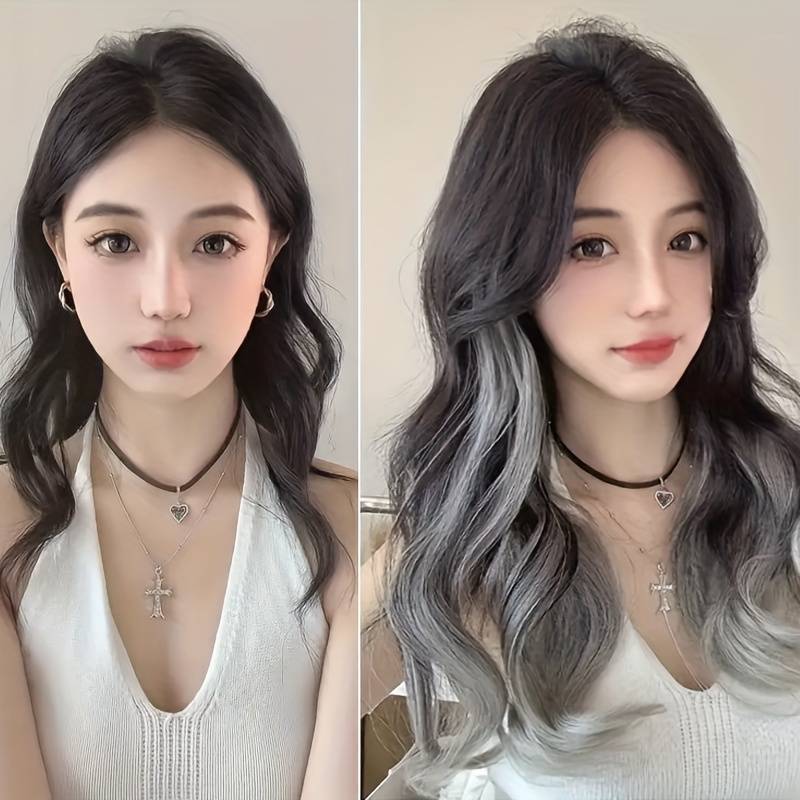1Pc Flax Golden 55.88cm Fashion Design Wig