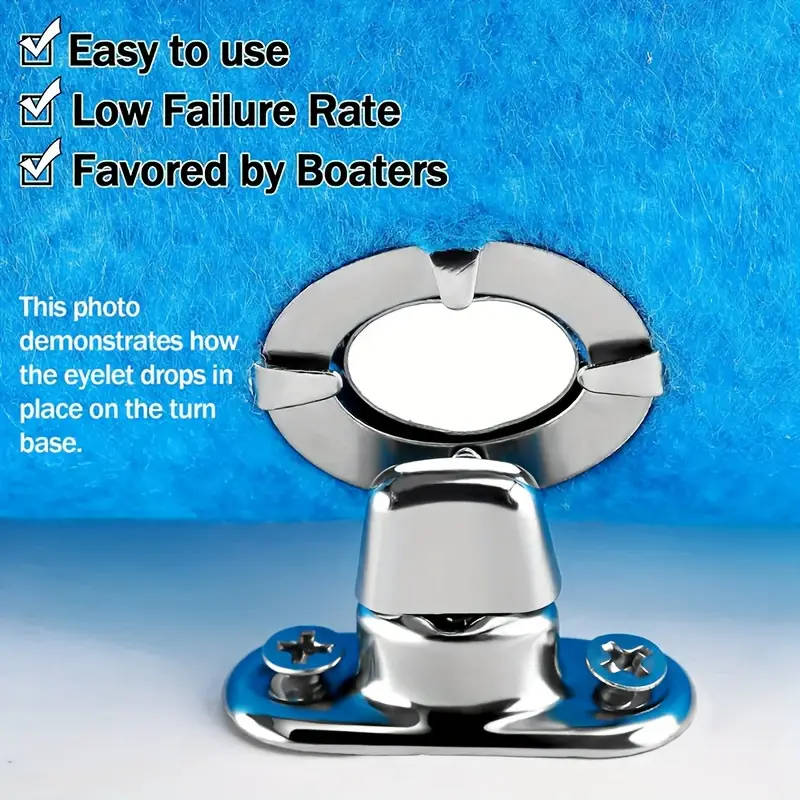 Marine-Grade Twist-Lock Fasteners For Easy Installation 20pc