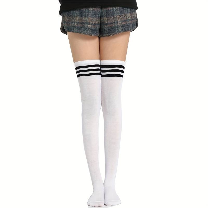 1 Pair Pure White  Socks