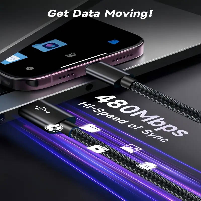 3m High-speed Type-C Charging Cable