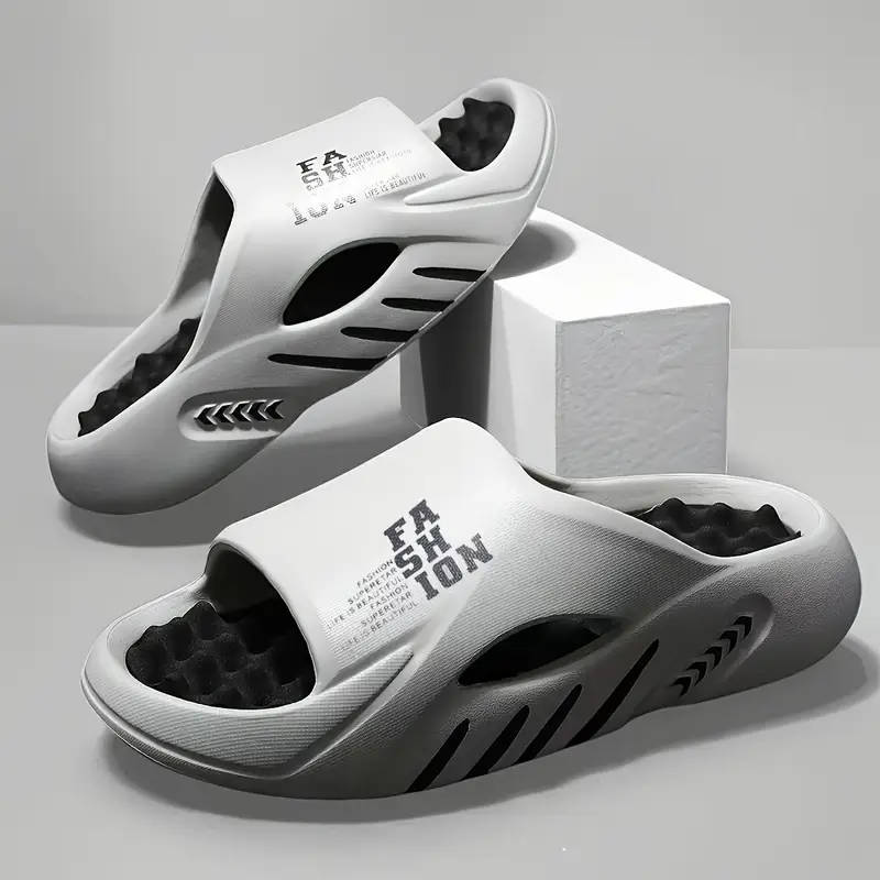 Fashion Slippers Black Gray 38-39