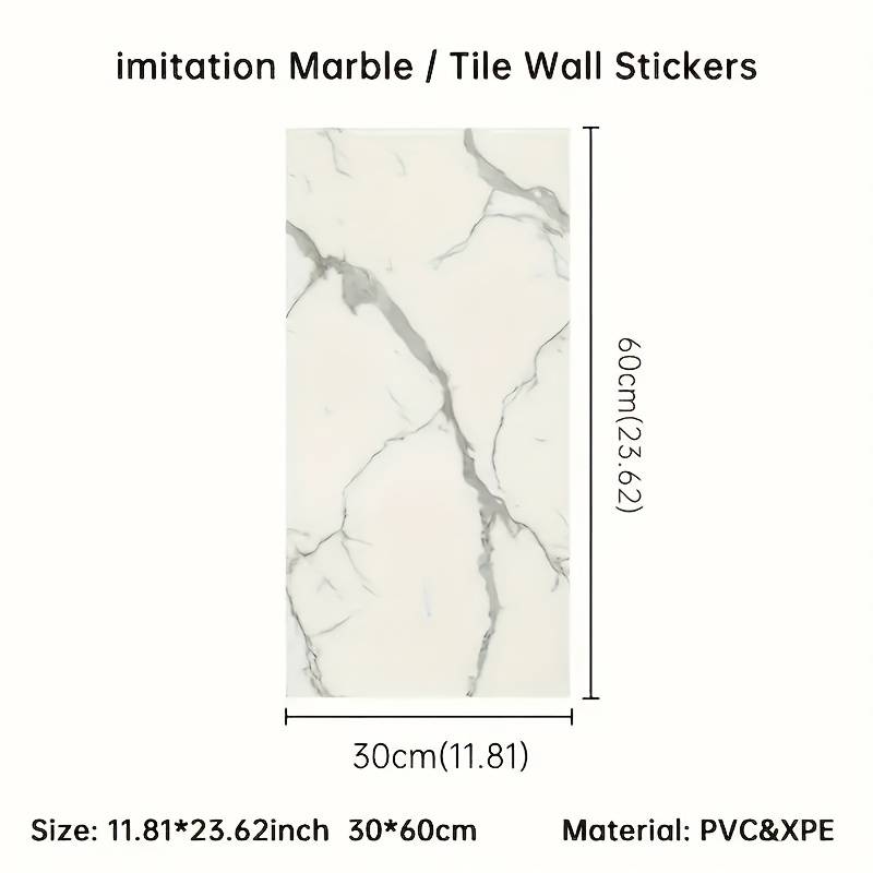 21 Pieces Wall StickersGreen Artificial Jade gilt Measures 30.0 cm X 59.99 cm