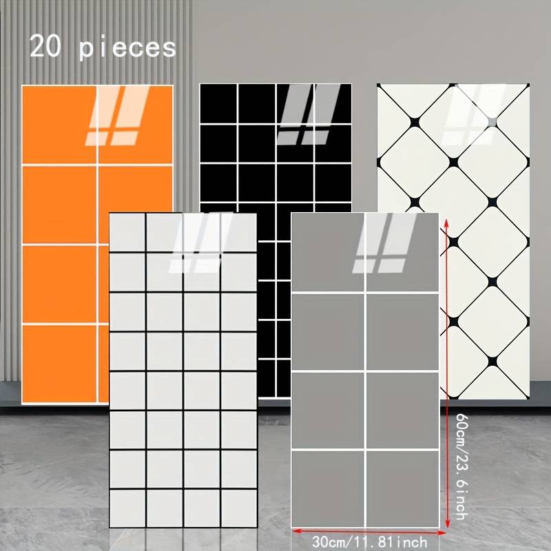 20 Pieces Wall StickersBright surface 8 grid