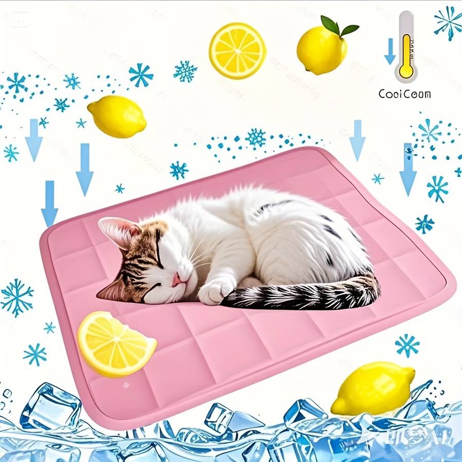 1piece Blue Cooling Pad 150.01X100.0cm