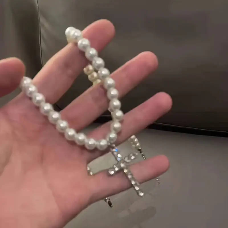 Hip-hop Style Niche Design Imitation Necklace with Cross