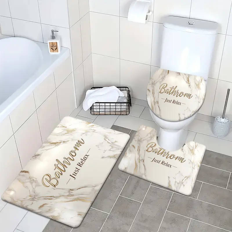 New Design Bathroom Mat Set