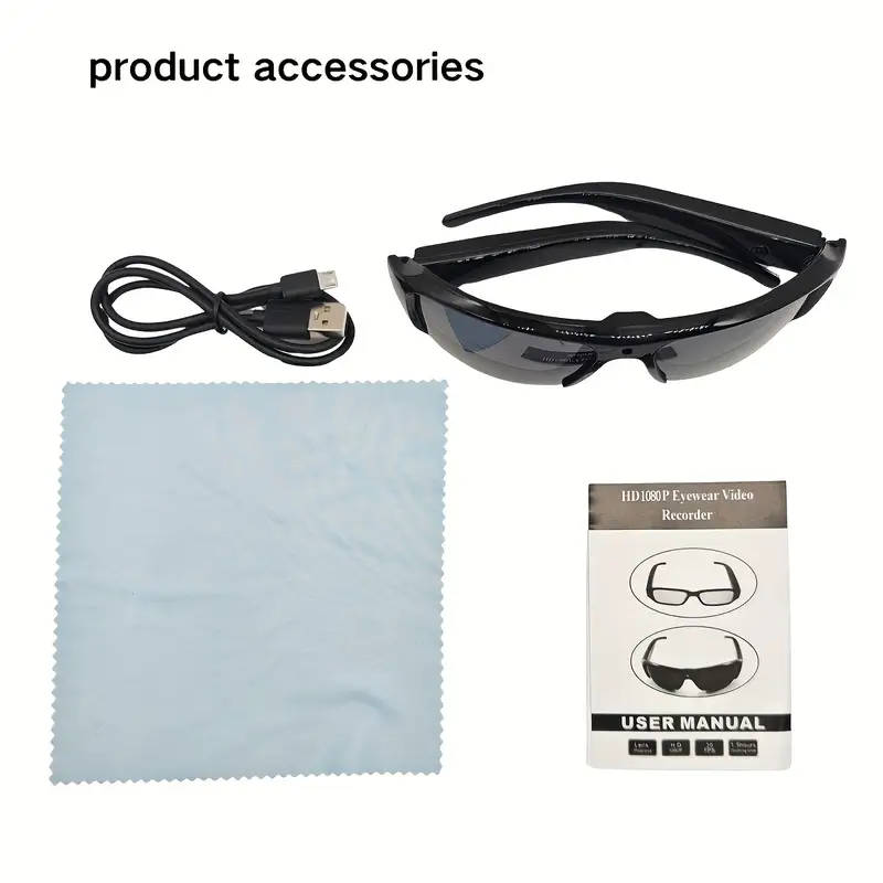 Smart Wearable Video Glasses For Sports And Meetings