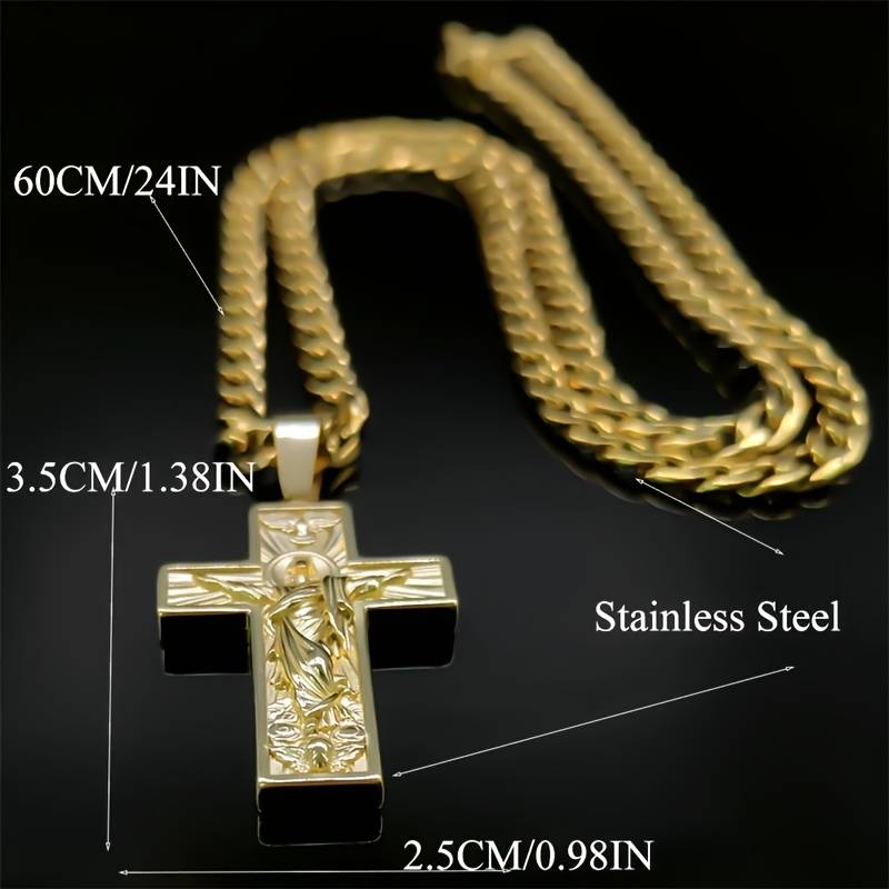 1 Piece Silvery Jesus Theme Pendant