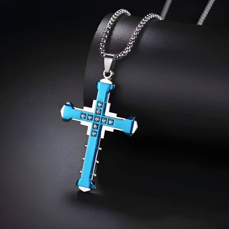 1 Piece Black Jesus Theme Pendant