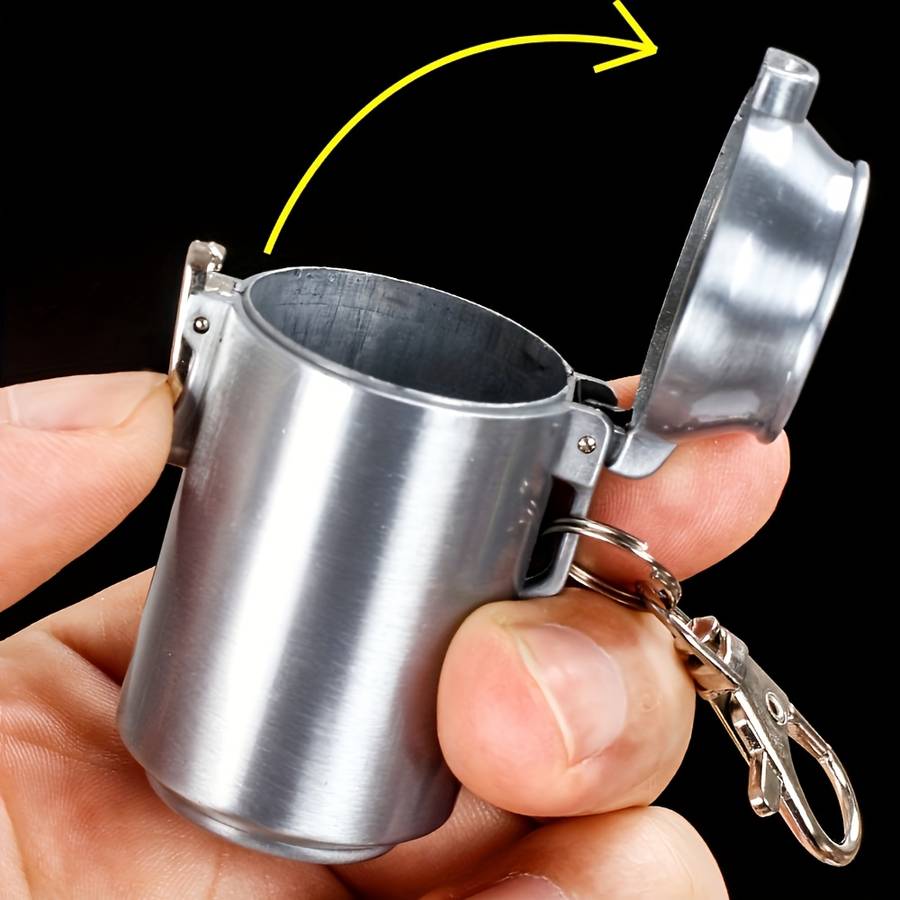 1pc Portable Mini Metal Ashtray for Car Bedroom Living Room Creative Irregular Shape No Electr