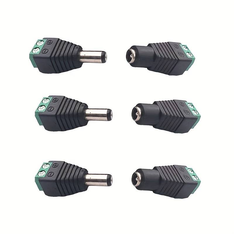 10pcs 5Pair Male Female DC Power Cable Plug Wire Connector Jack Power Plug Adapter for LED Stri