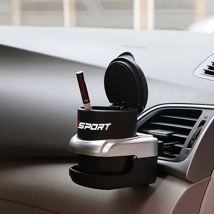 1pc One Portable Universal Car Ashtray Designed for BMW Models 1 3 5 7 And X5 Featuring High T