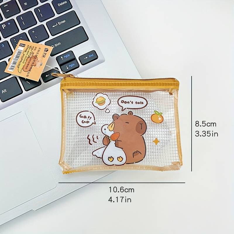 1pc Adorable Capybara Coin Purse Four Styles to Choose From Compact and Portable Cosmetic Headph