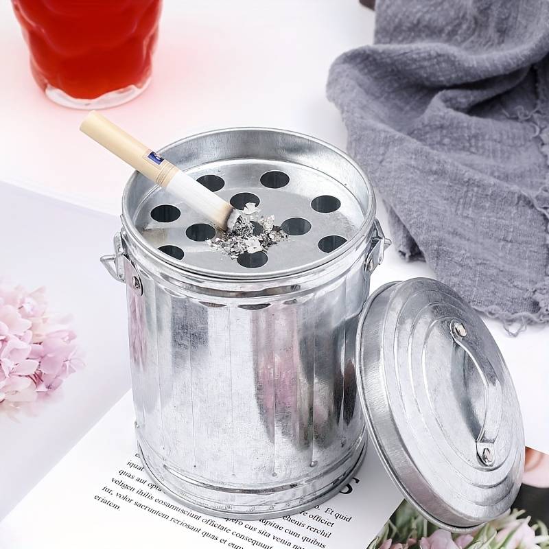 1pc Japanese bucket shaped ashtray anti drop and washable suitable for household use not easy to