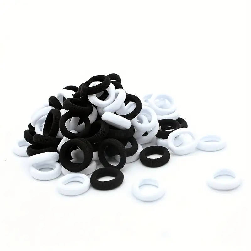 100Piece Vibrant Colorful Elastic Hair Bands For Girls