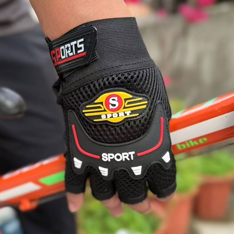 1 Pair Blue Outdoor Sports Gloves