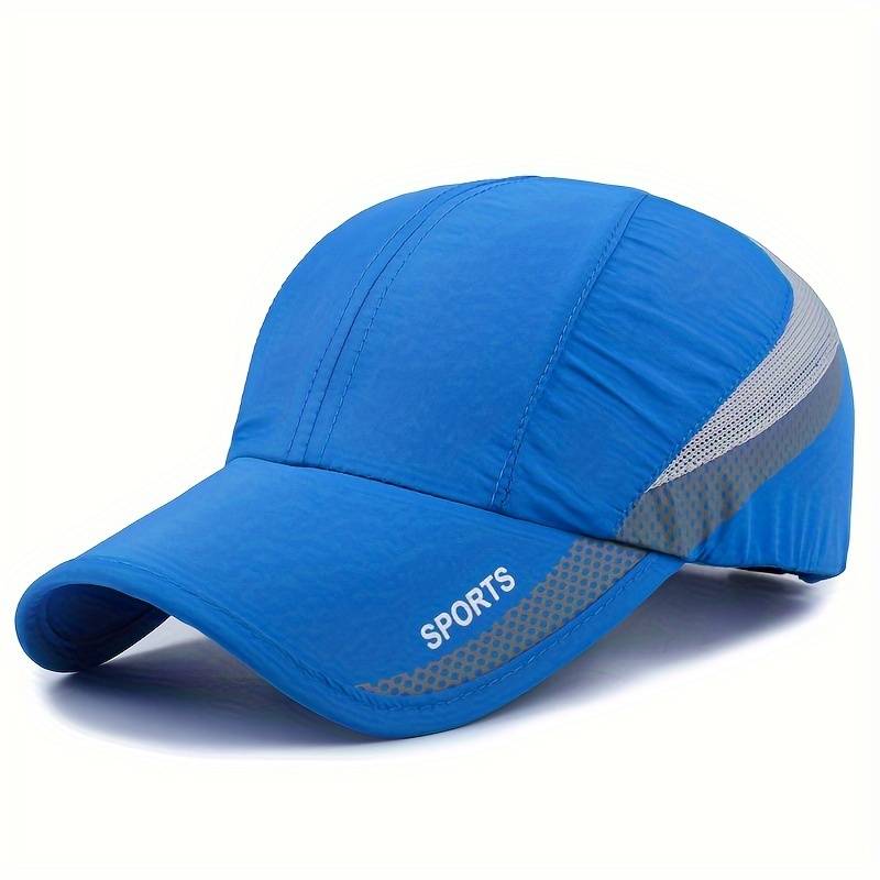 1pc 1 EDIKO Quick-Dry Sport Cap Adjustable Breathable Mesh Back Sun Protection Hat for Outdoor A