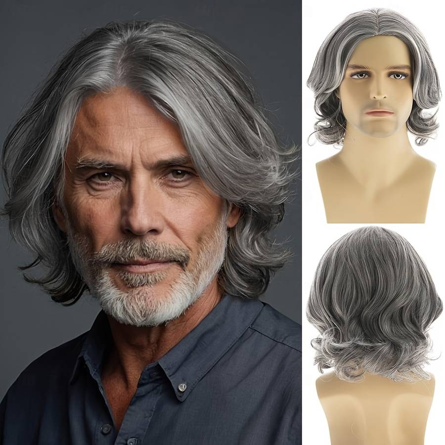 1Pc Gray Fashion Design Wig
