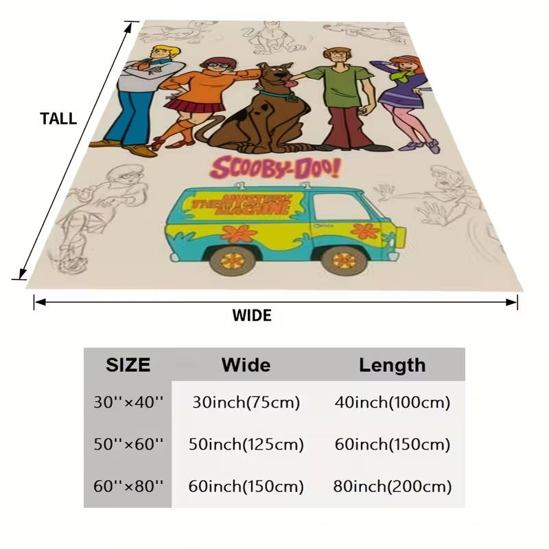 1 Wb Scooby-Doo Plush Blanket 150*200cm