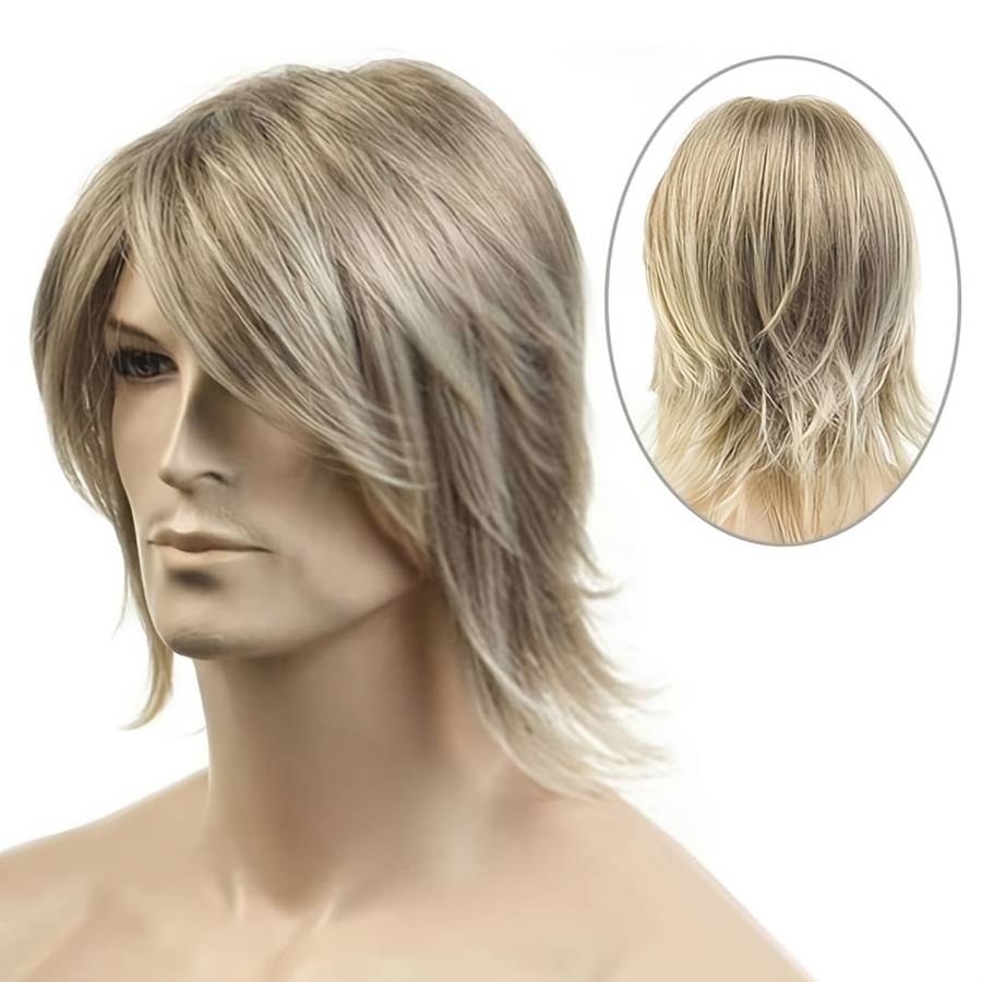 1Pc Golden 25.4cm Fashion Design Wig