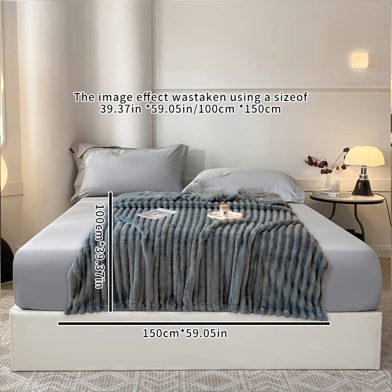 1ps Blanket Color Noble Blue size 200.0x230.0cm