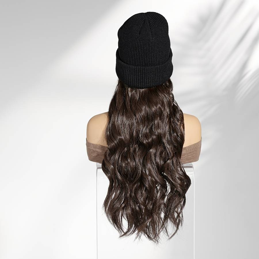 1Pc Black 50.8cm Fashion Design Wig