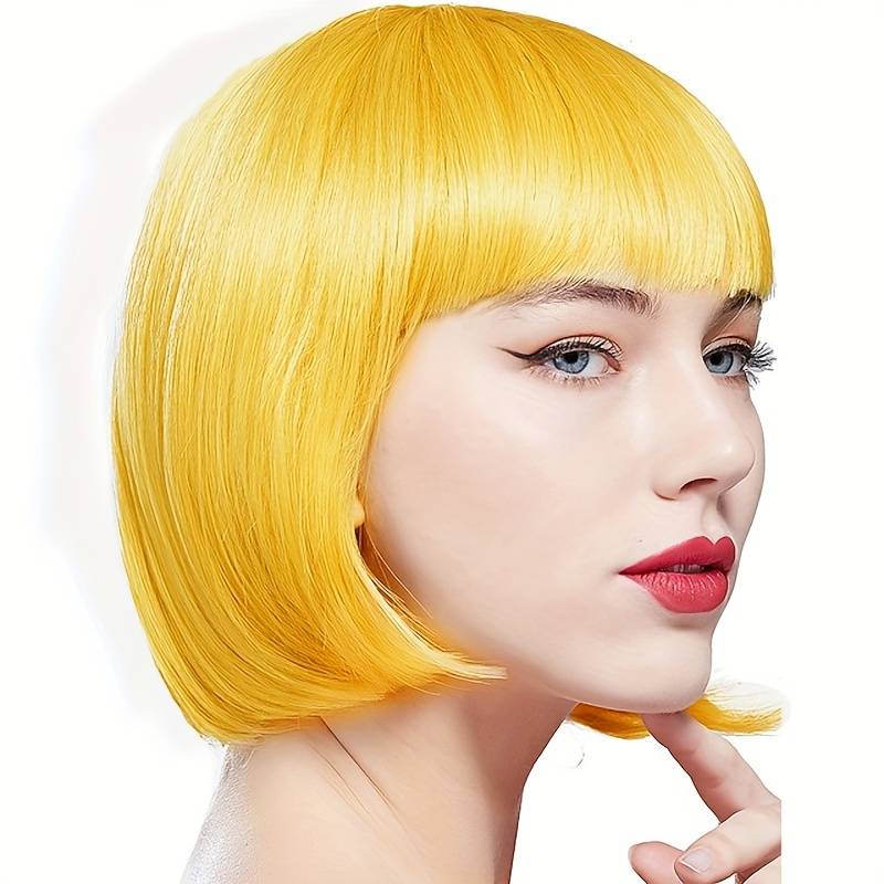 1Pc White 25.4cm Fashion Design Wig