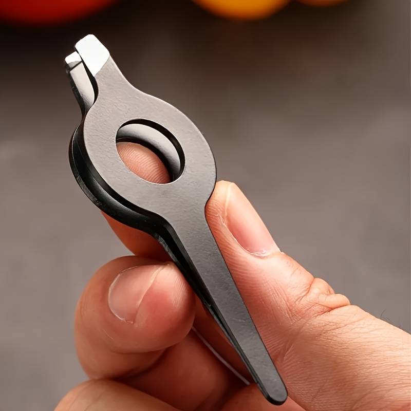 1pc Professional Slant Tip Tweezer with Hollow Handle Precision Eyebrow  Facial Hair Removal
