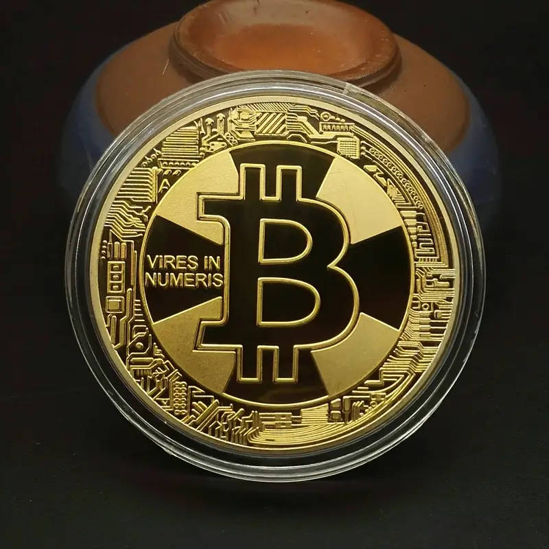 New Bitcoin Coin with Capsule 40MM Wide
