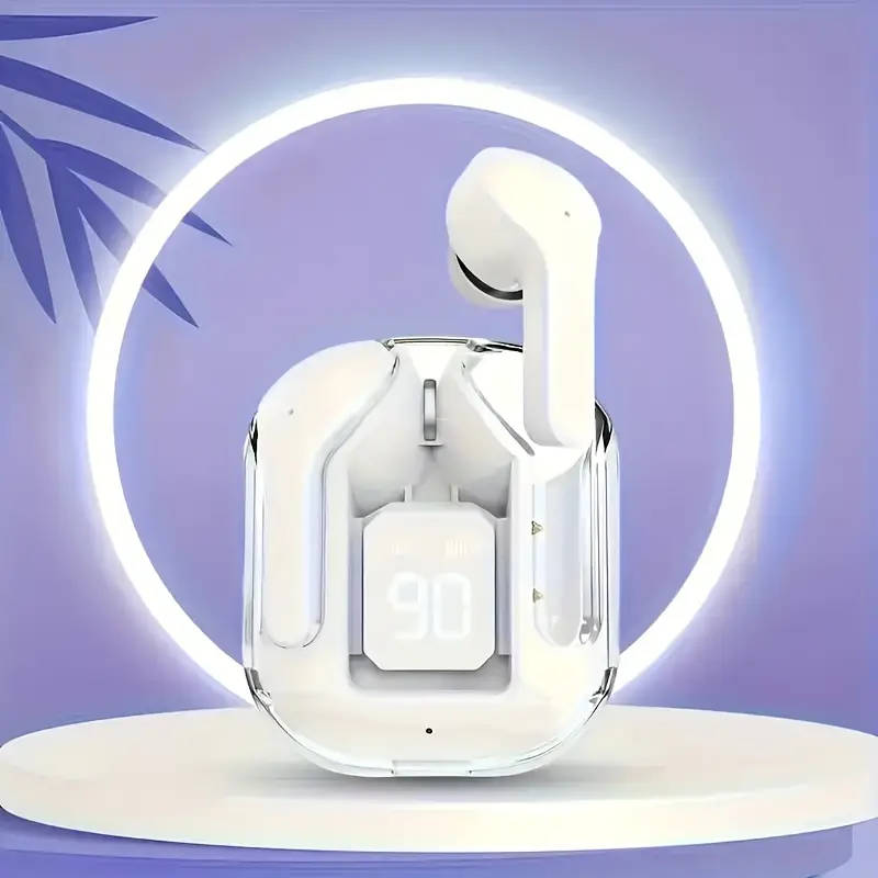 Wireless In-Ear Sports Headphones with LED Digital Display Plastic Rechargeable Lithium Polymer