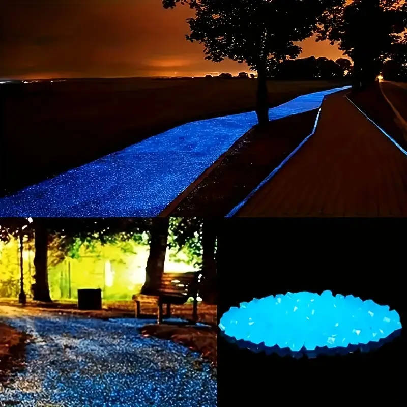 1000 Pcs Resin Luminous Pebbles