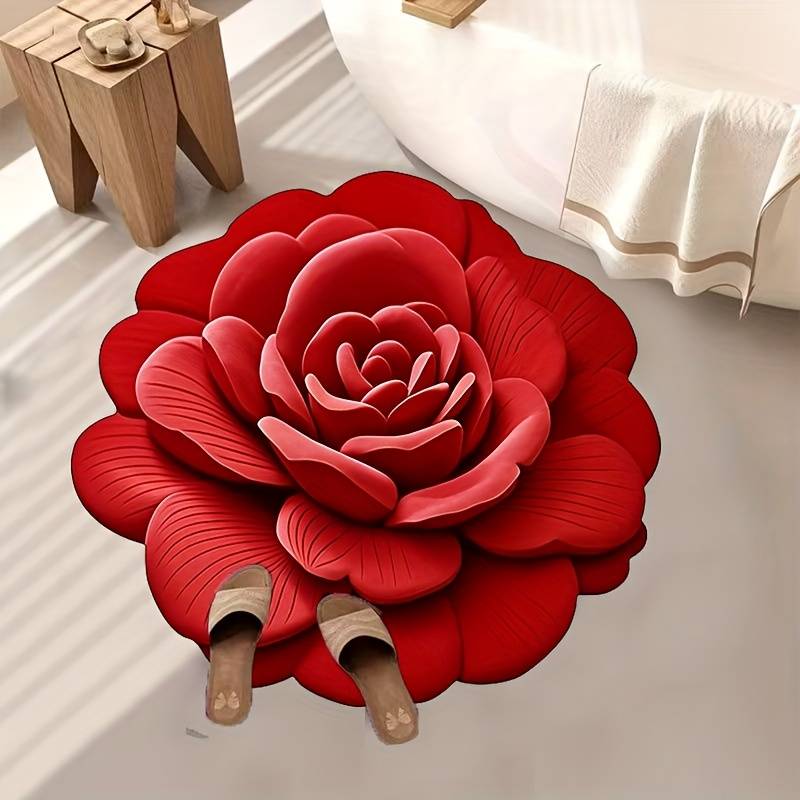 1Pc 60x60cm 23.6x23.6inch Safflower Floor Mat