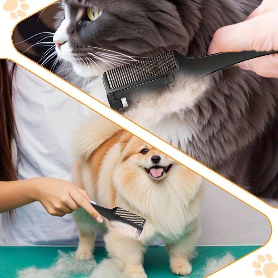 1pc Black Size 1 Comb Add 1 bladePet Comb