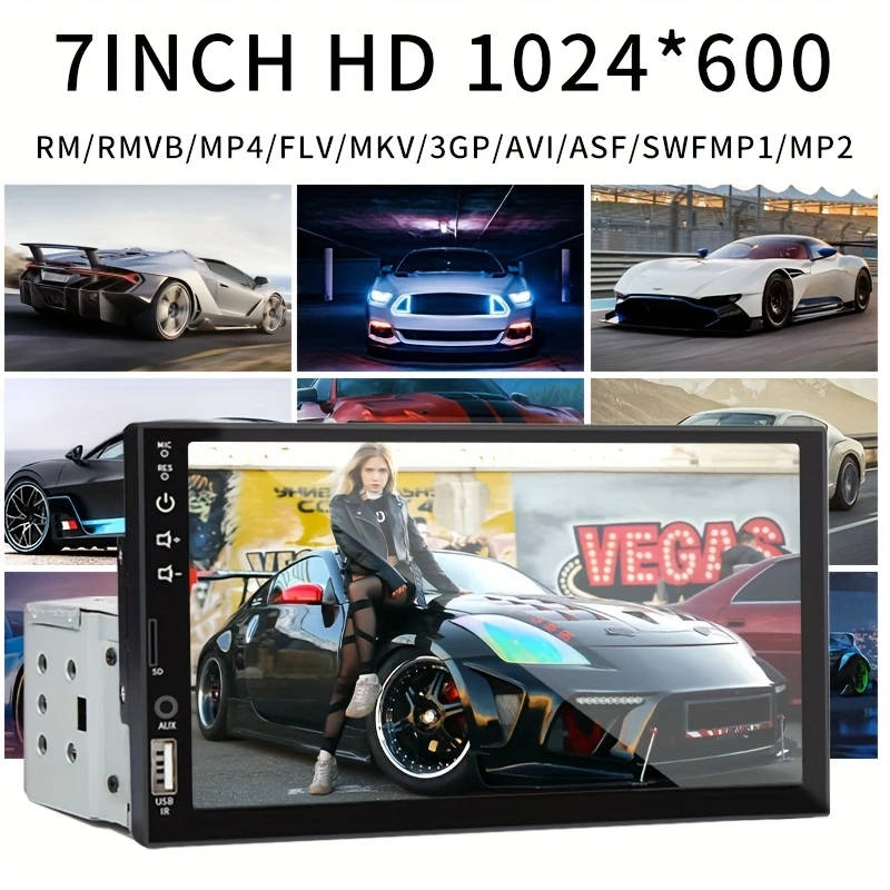 1pc Multimedia Player MP5 Android Auto Carplay 1pc Car Portable 7inch Touch Screen Audio Receiver