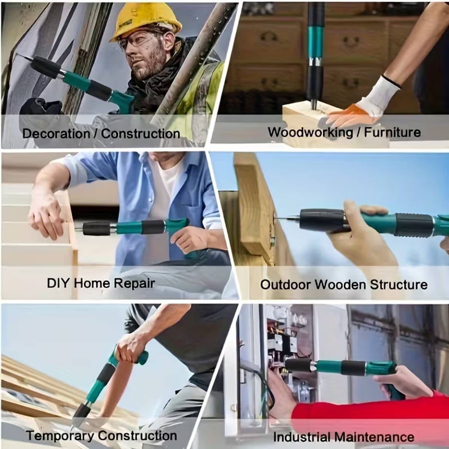 1 Set Multi-Function Mini Nail Gun, 5-Speed Adjustable Household Tool