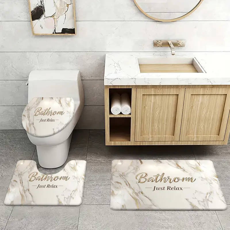 New Design Bathroom Mat Set