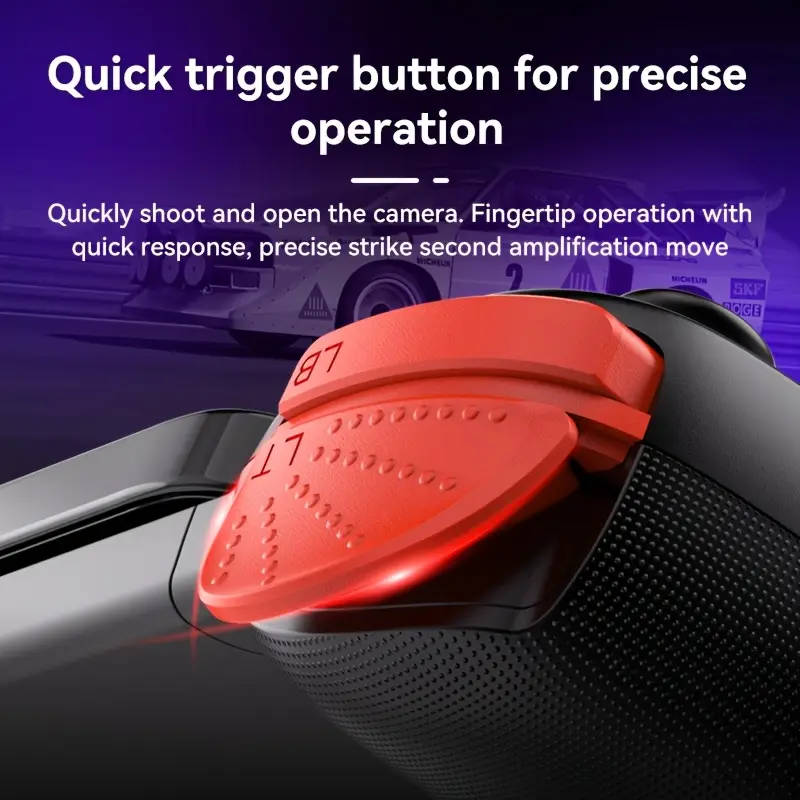 Wireless Mobile Game Controller with Dual Vibration