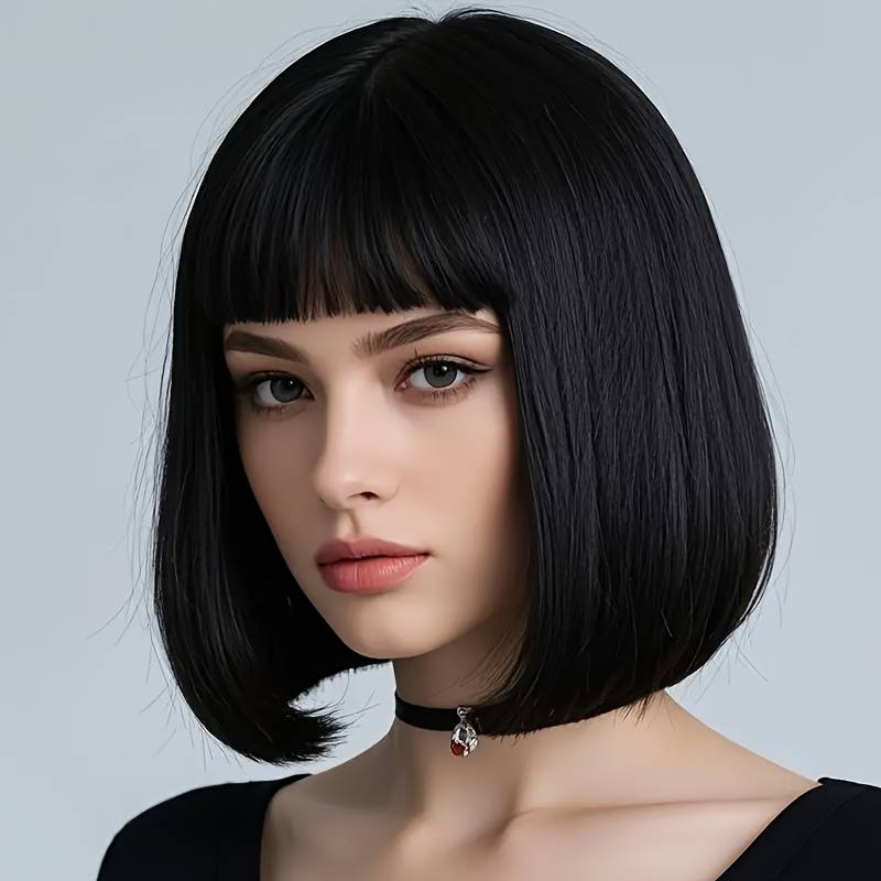 1Pc Black Fashion Design Wig