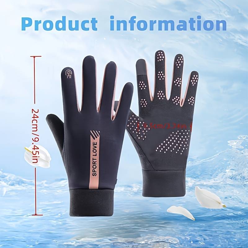 1 Pair Pink Warm Gloves