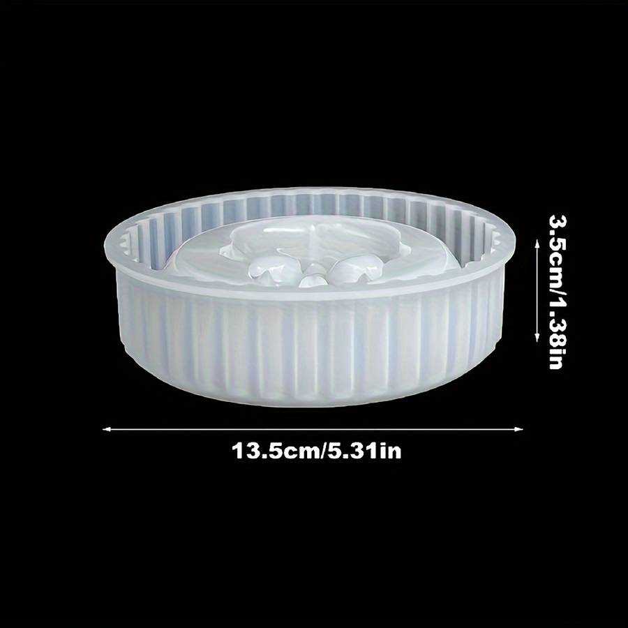1pc DTOHO 1pc 3D Skull Head Silicone Mold 8.89 cm for Ashtray Jewelry Storage Epoxy Resin Plas