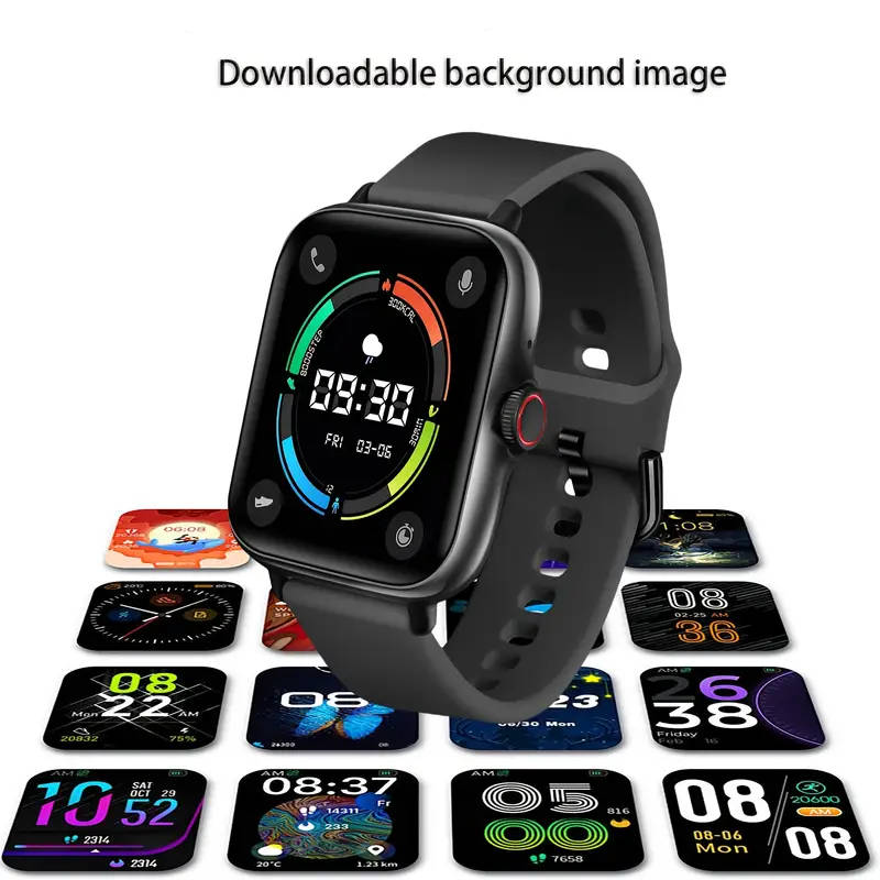   smart watch with call function 1 83 large       metal body silicone strap for   ios perfect gift for men women for christmas birthdays smart watch for   phones details 2