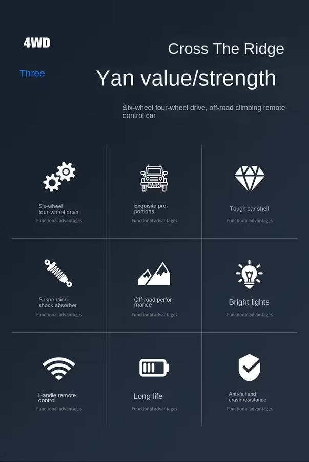 6-Wheel Off Road RC 2.4Ghz Vehicle