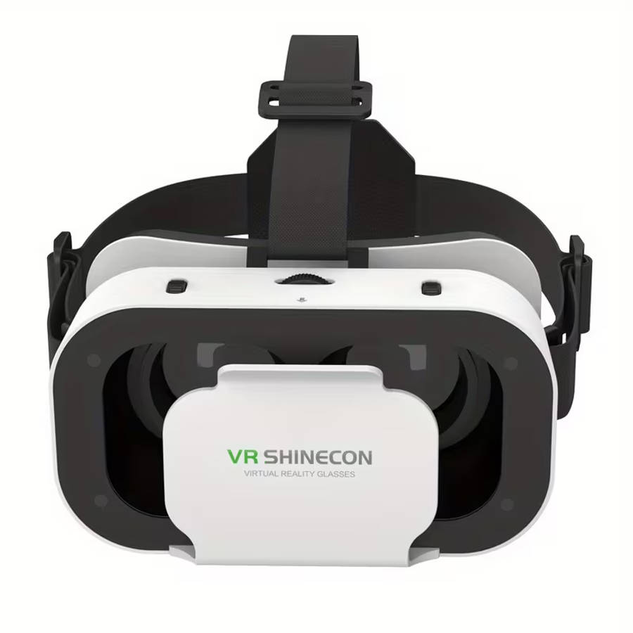 VRSHINECON Virtual Reality VR Glasses Mobile Phone Movie Game 3D Digital Glasses (White)