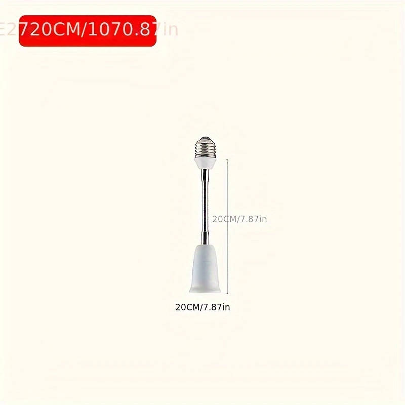 1pc E27 Door and Window Adapter 85-285V 20cm Converter Lamp Interrupter Base Converter with Lighting