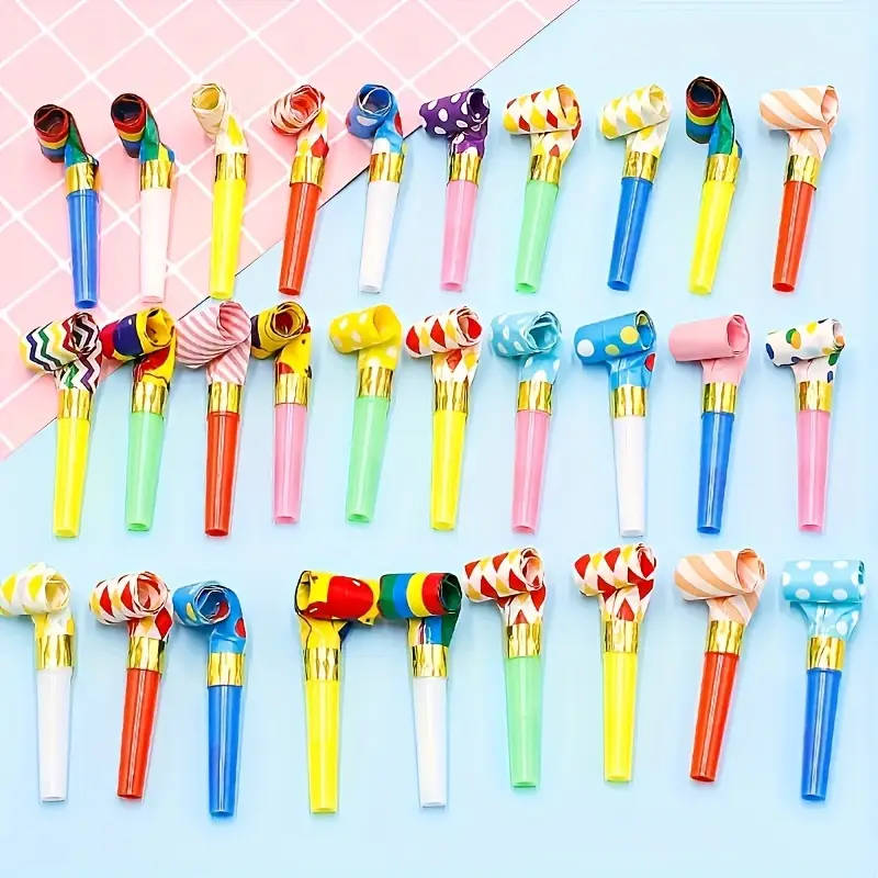 10pcs Colorful Party Blowers