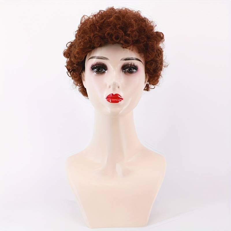 1Pc Dark Brown 15.24cm Fashion Design Wig