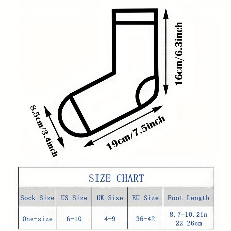 Sock 5Pairs  One Size